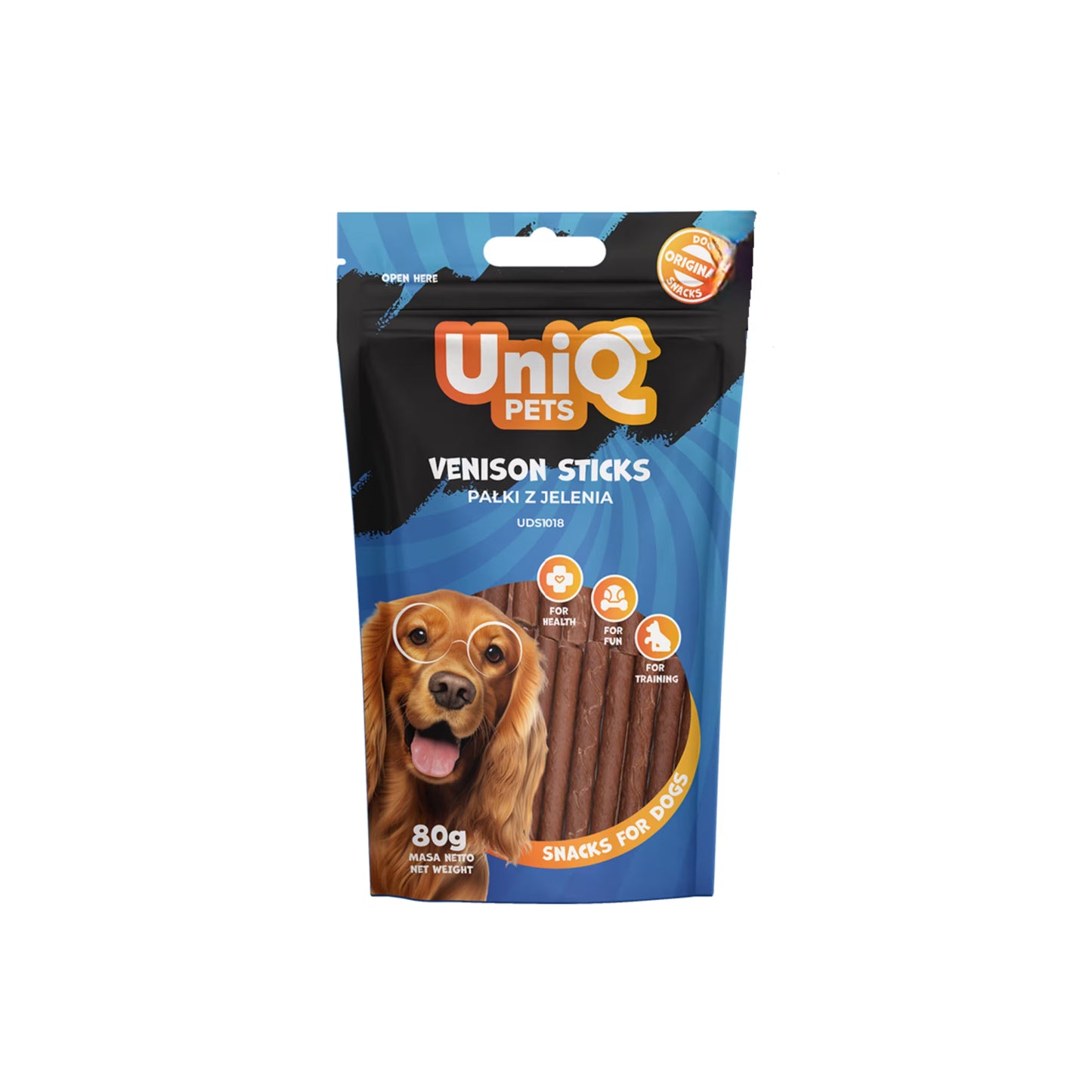 UniIQ poslastice za pse, štapići od mesa divljači (jelena)