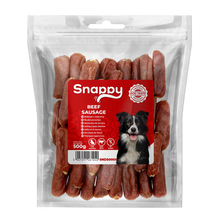 SNAPPY pasji priboljški, 500g, goveje klobasice