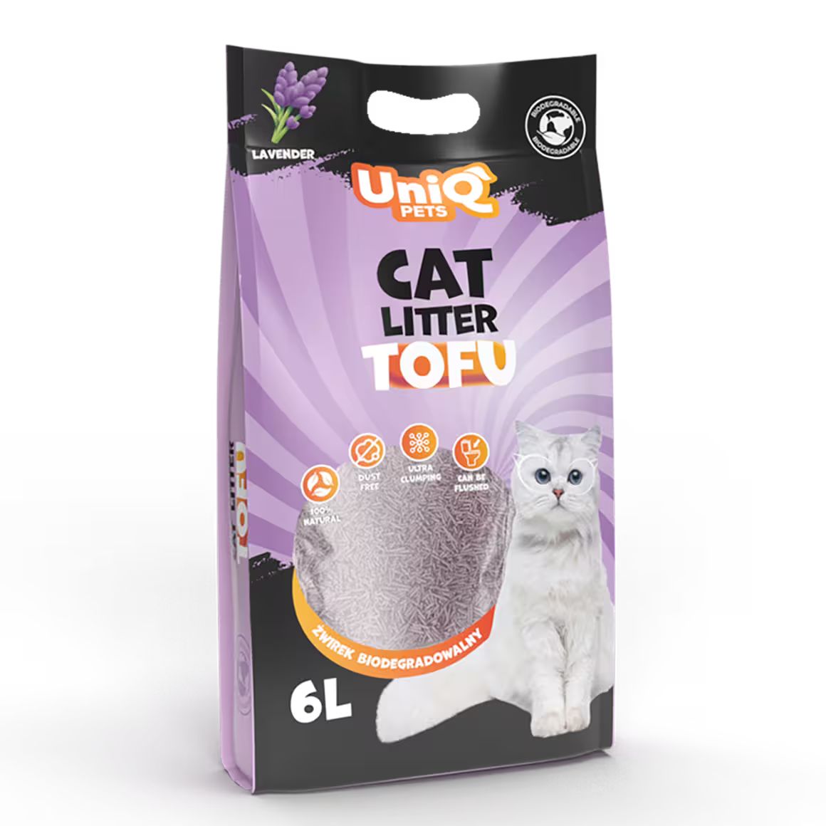 UniQ Tofu biorazgradivi posip za mačke LAVANDA