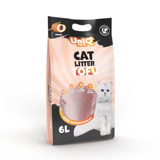 UniQ Tofu biorazgradivi posip za mačke BRESKVA