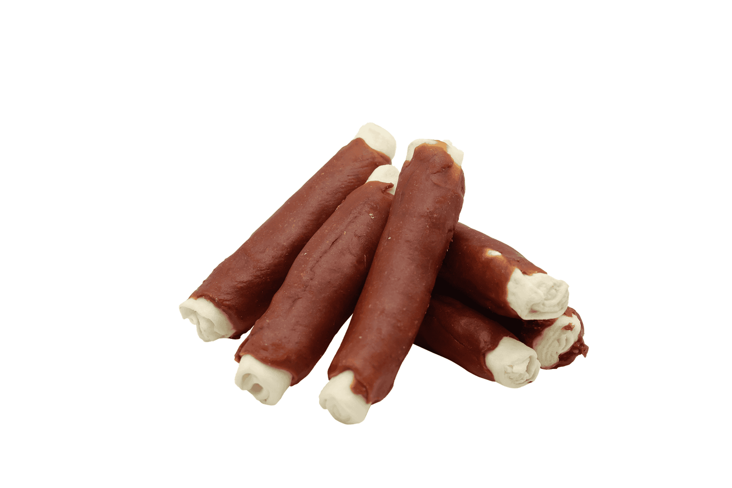UniQ poslastice za pse, 500g, debeli štapići od sirove kože sa zečetinom, (15cm)
