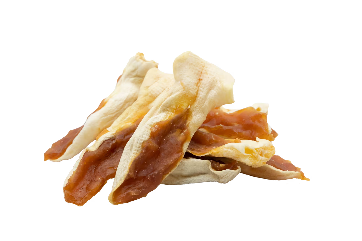 UniQ zečje uši sa piletinom za pse, pakovanje 500 g, prirodna dentalna nega