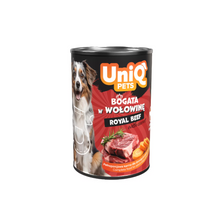 UniQ vlažna hrana za pse, 375g, govedina