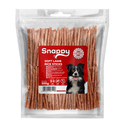 SNAPPY poslastice za pse, 500g, štapići od jagnjetine i pirinča