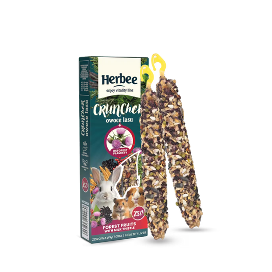 HERBEE poslastice za glodare i kuniće, 115g, šumsko voće i mlečni čkalj