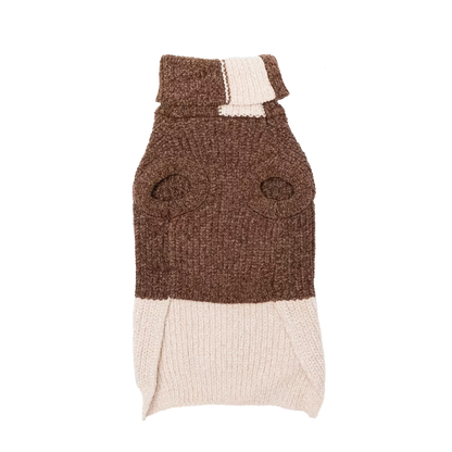 UniQ odeća za ljubimce, šenil džemper, braon