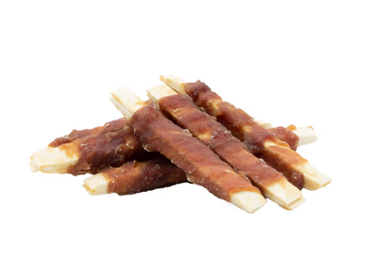 UniQ poslastice za pse, 500g, pačetina obmotana oko trakica bakalara