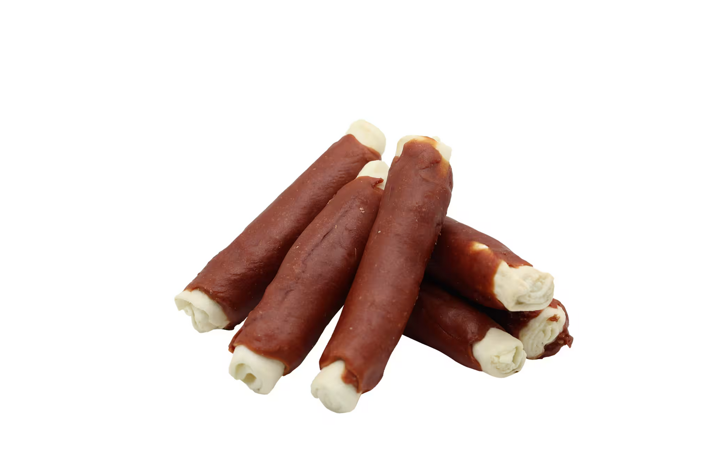 UniQ poslastice za pse, 500g, debeli štapići od sirove kože sa zečetinom (15cm)