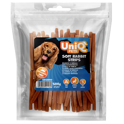 UniQ poslastice za pse, trakice od zečetine