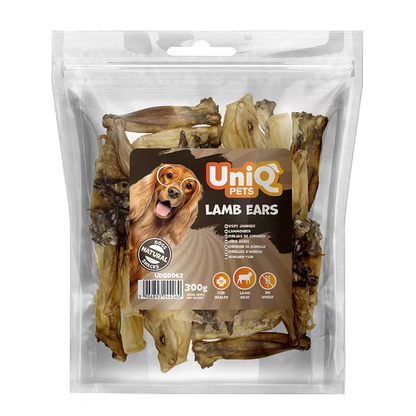 UniQ poslastice za psa, jagnjeće uši