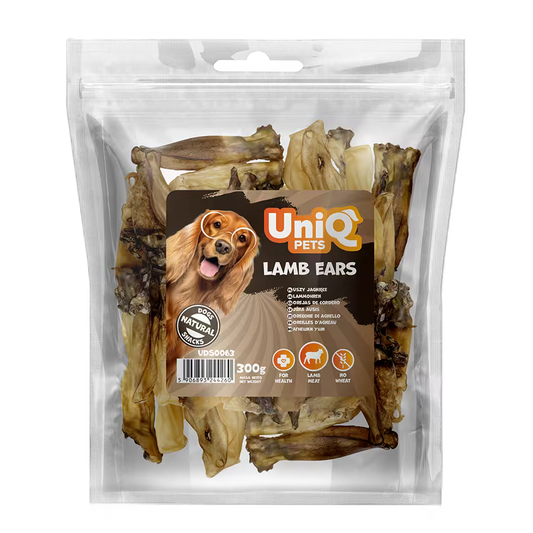 UniQ poslastice za psa, jagnjeće uši