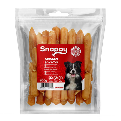 SNAPPY poslastice za pse, 500g, kobasice od piletine
