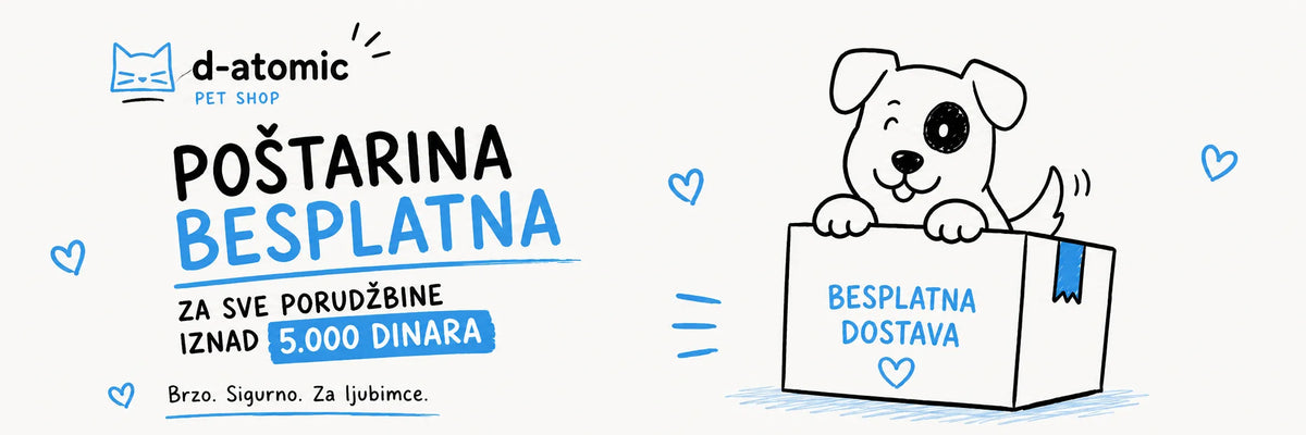 Besplatna postarina za porudzbine iznad 5.000 dinara