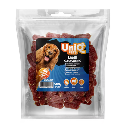 UniQ poslastice za pse, kobasice od jagnjetine