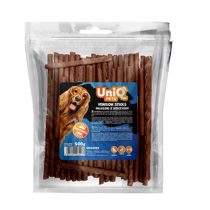 UniIQ poslastice za pse, štapići od mesa divljači (jelena)