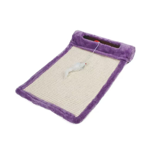 UniQ grebalica za mačke sa mišem, ljubičasta 45×31×6,5 cm