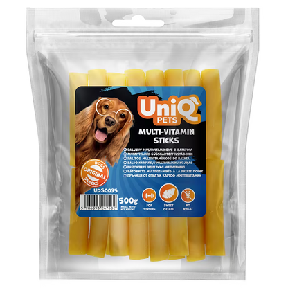 UniQ poslastice za pse, 500g, multivitaminski štapići