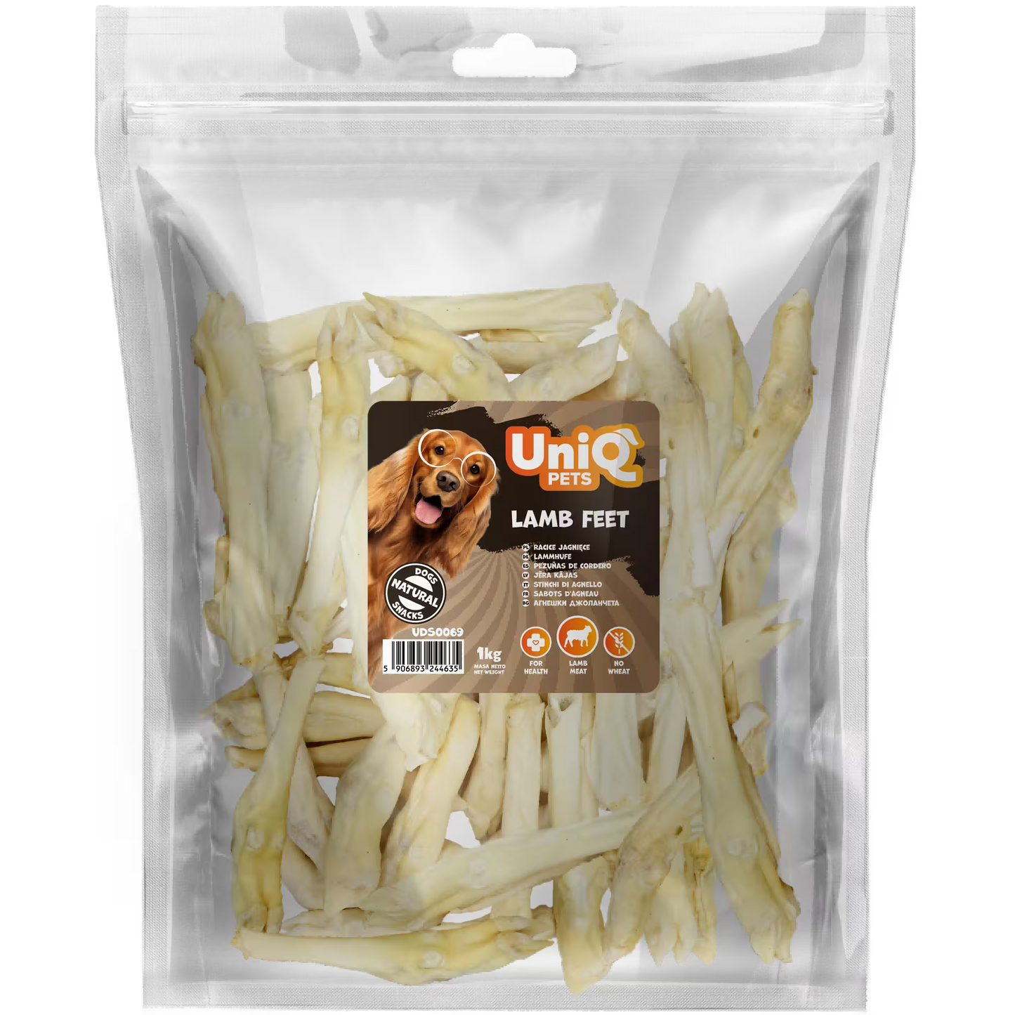 UniQ poslastice za psa, jagnjeće noge