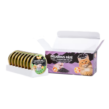 UniQ vlažna hrana za mačke, 30g×8kom, pašteta sa zečetinom i semenom bokvice