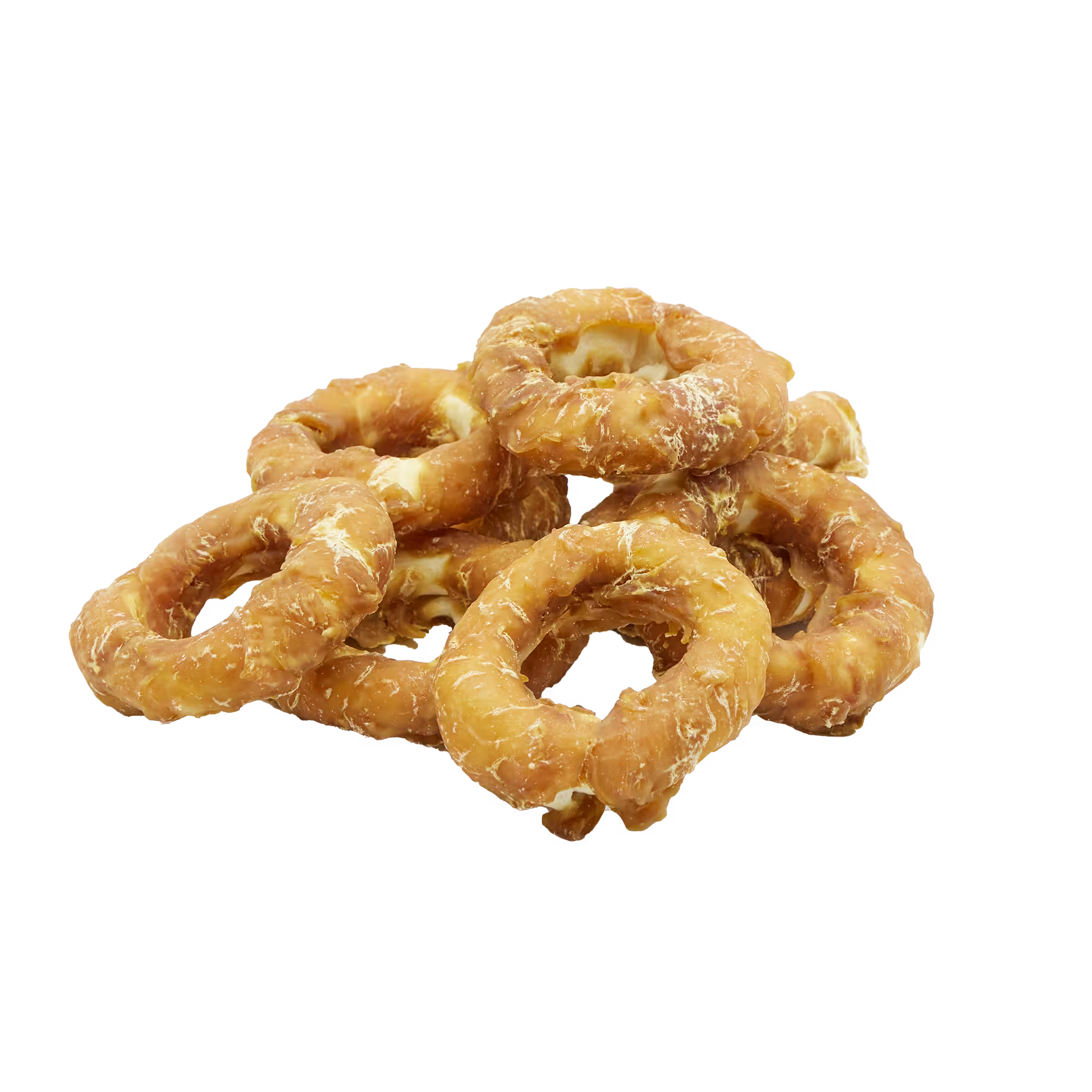 UniQ poslastice za psa, 500g, piletina obmotana oko prstenova sirove kože