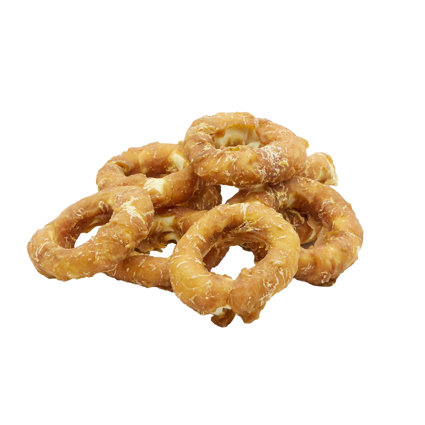 UniQ poslastice za psa, 500g, piletina obmotana oko prstenova sirove kože