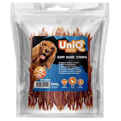 UniQ poslastice za pse, trakice od pačetine