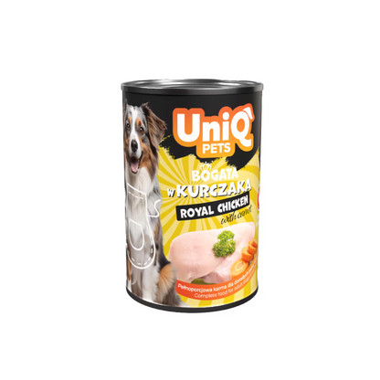 UniQ vlažna hrana za pse, 375g, piletina