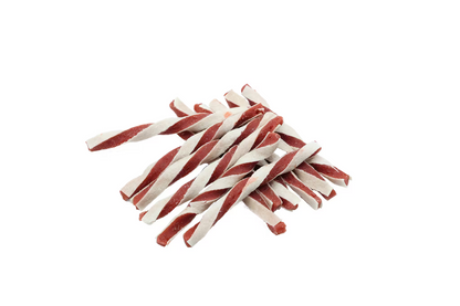 UniQ poslastice za psa, 500 g, uvijeni štapići od pačetine i bakalara